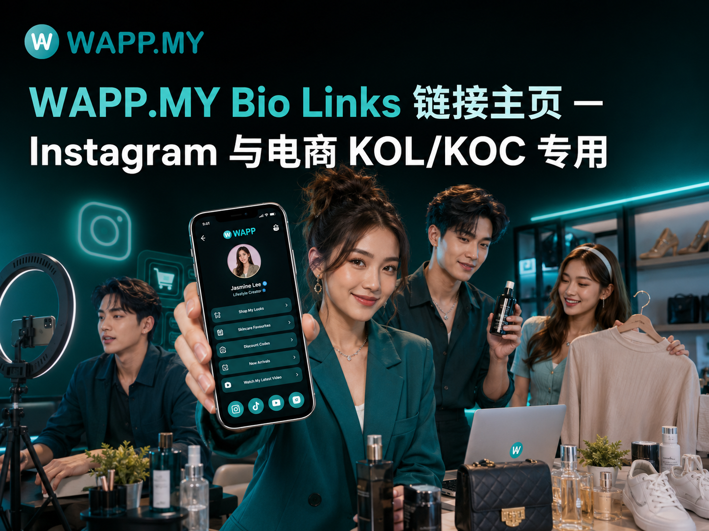WAPP.MY Bio Links 链接主页 — WhatsApp 原生集成 vs Linktree
